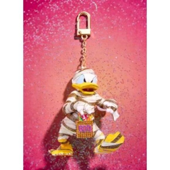 Baublebar Disney Donald Duck mummy holiday Halloween bag charm/keychain glow - Picture 1 of 5